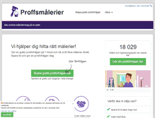 Tablet Screenshot of proffsmalerier.se